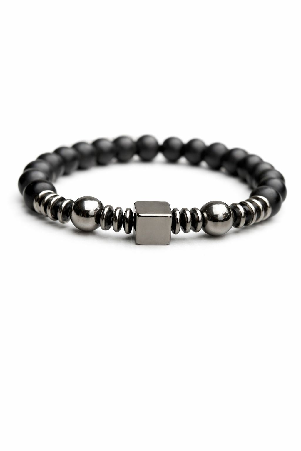 Obsidian Cube ( Bracelet )